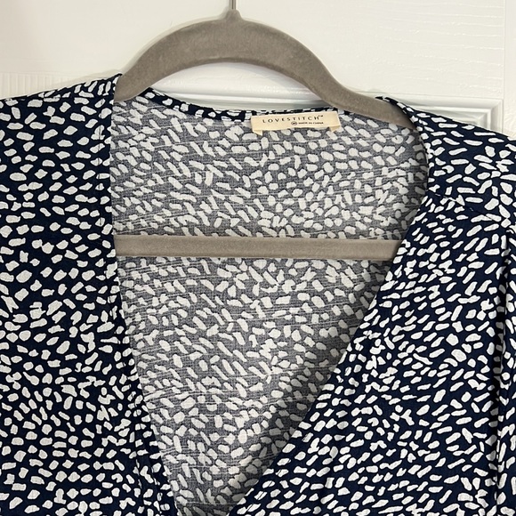 Blue Polka Dot Romper - Picture 2 of 4